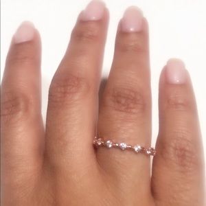 Rose Gold Plated Over 925 Sterling Silver